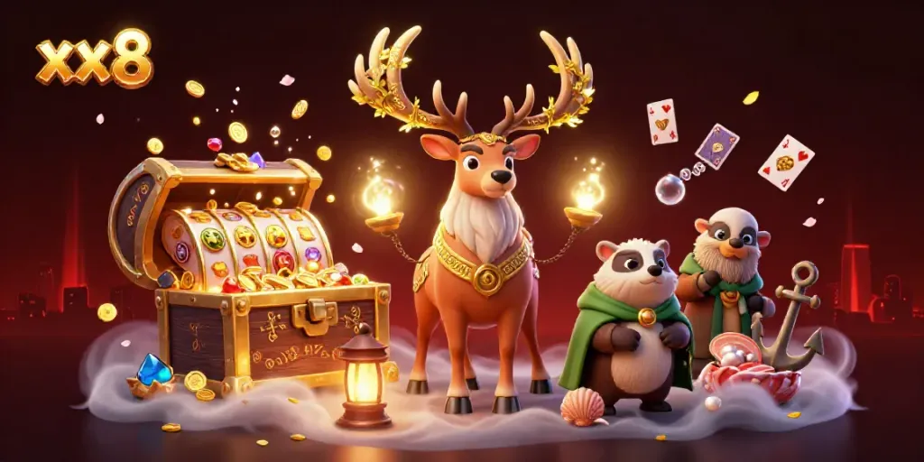 Play thrilling games at xx8 where a magical druid stag and lively badger bring excitement and rewards!