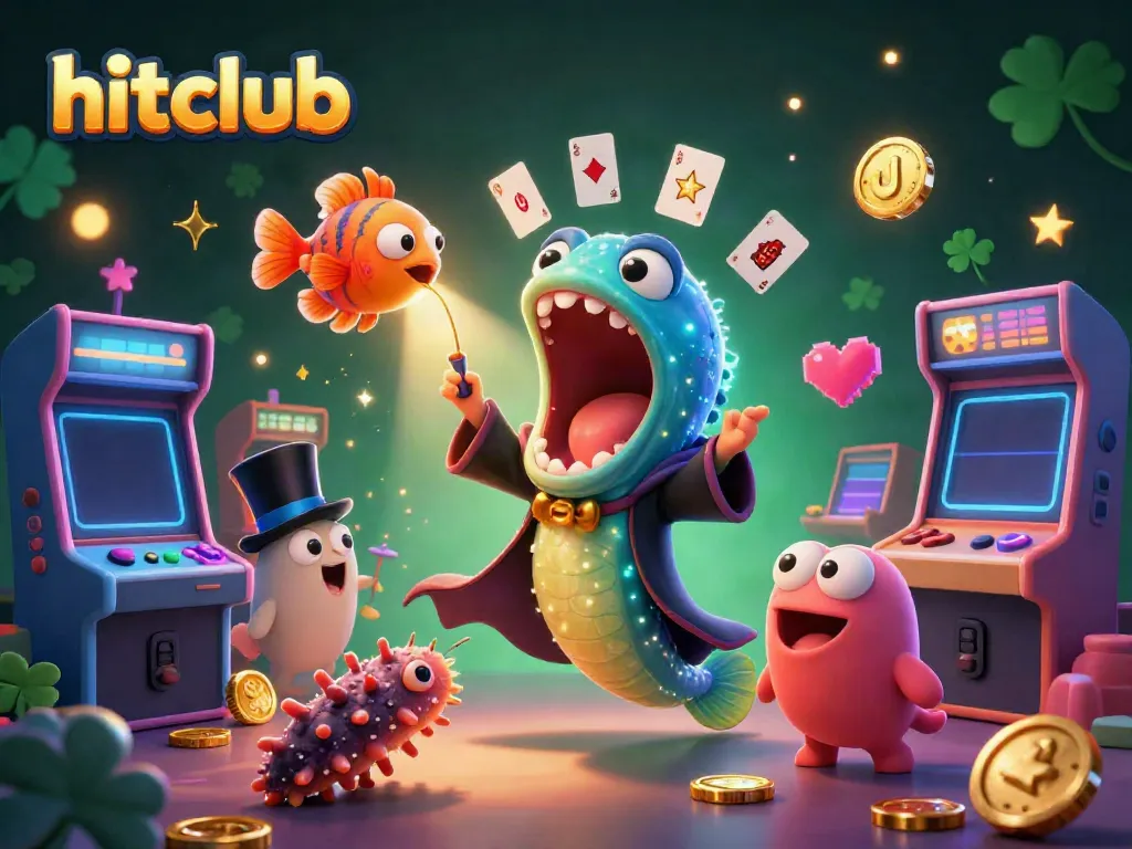 Engage in thrilling gameplay at hitclub with vibrant characters and casino elements.