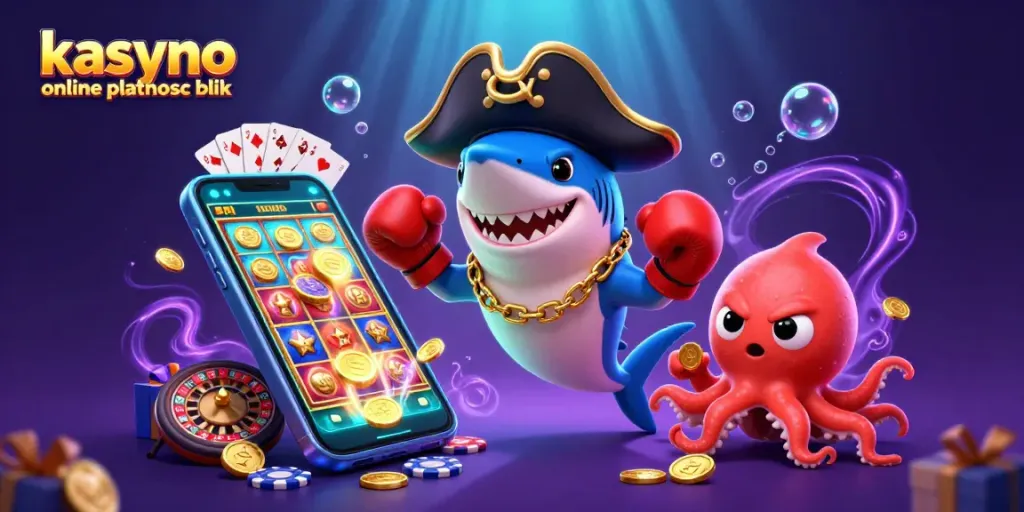 Engaging scene with kasyno online platnosc blik showcasing animated characters and colorful gaming elements.