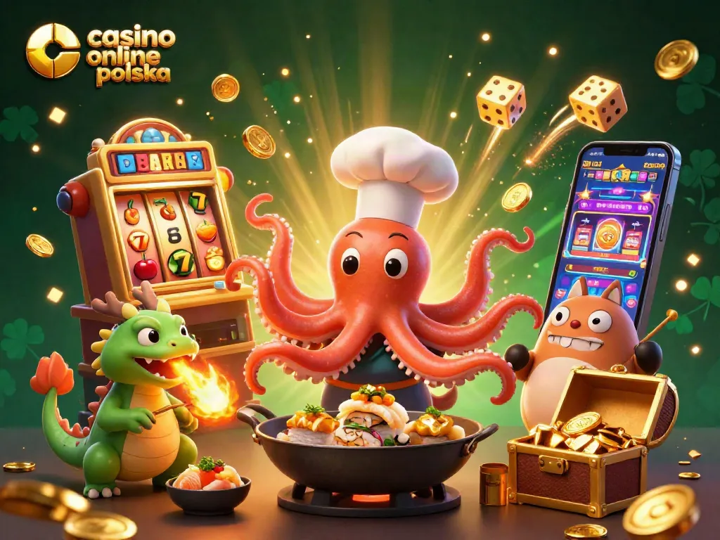 Play exciting games at casino online polska, featuring vibrant characters and dynamic casino elements.
