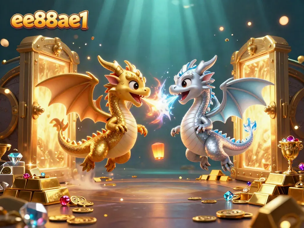 Experience the excitement of ee88ae1 with dynamic dragons in a treasure-filled casino scene.