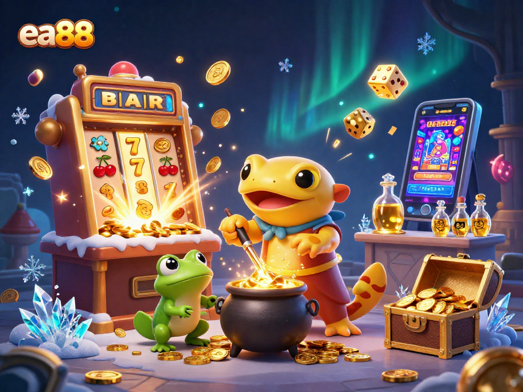Experience thrilling gameplay at ea88 with a giant salamander alchemist transforming base metals into gold.