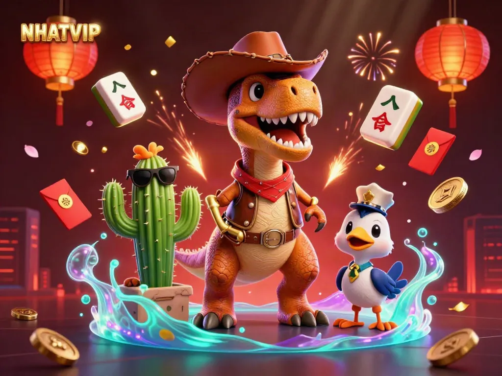 Play exciting games at NHATVIP with lively characters and vibrant casino elements
