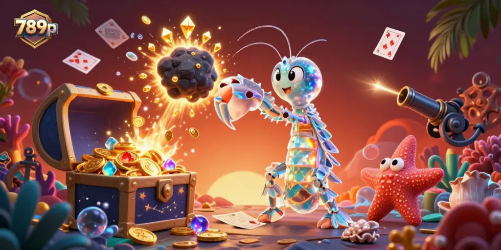 Experience thrilling wins at 789p with a vibrant underwater adventure featuring gold coins and playful sea creatures.