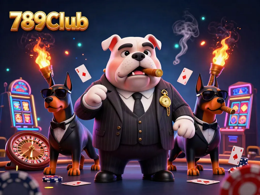 Experience the thrill of 789Club with dynamic casino elements and animated characters.