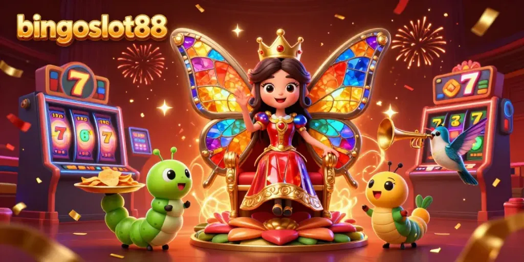 Permainan bingoslot88 menghadirkan keseruan judi slot dengan ratu kupu-kupu yang megah