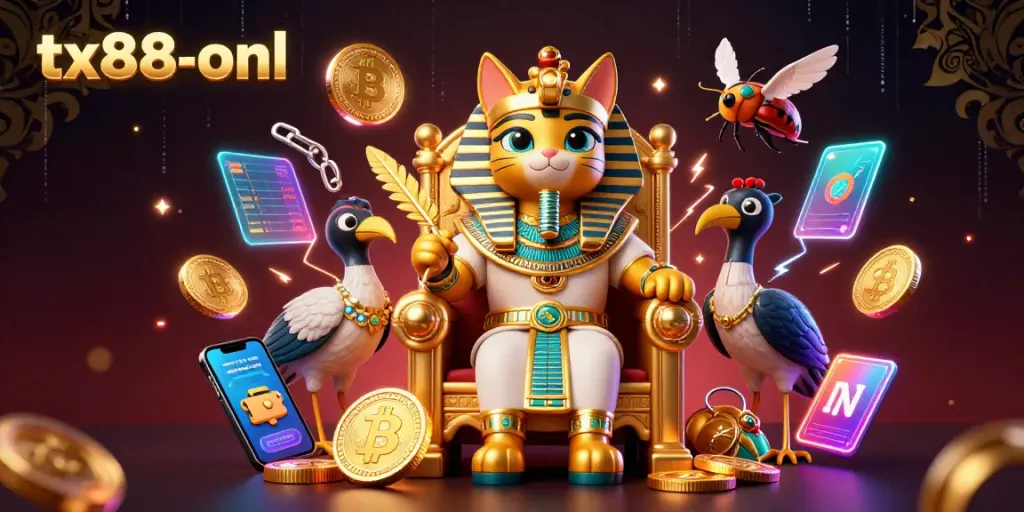 Unleash a winning strategy with tx88-onl's exciting casino character scene.