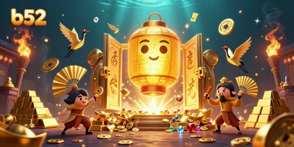 Experience thrilling b52 action in a vibrant night market casino filled with treasures.