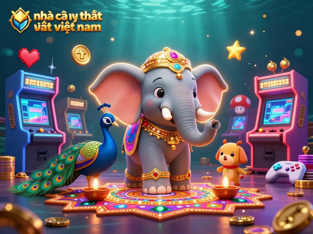 Experience excitement with nhà cái uy tín nhất việt nam in a vibrant casino scene filled with gems and digital games.